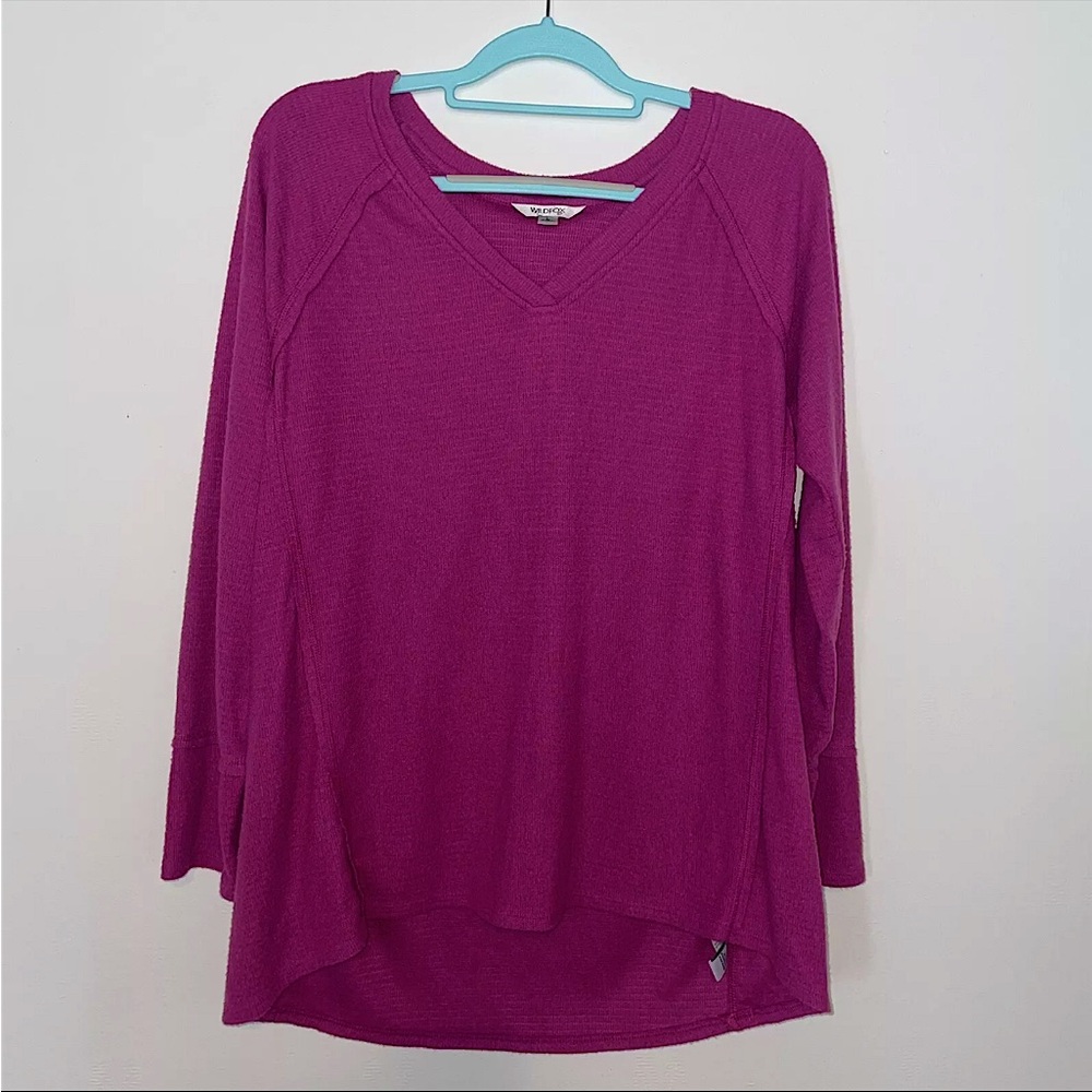 Wildfox Soft Brushed Haley Sweater Elderberry Purple - Large